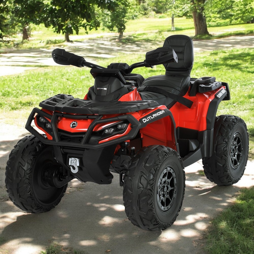 Дитячий електроквадроцикл Bambi M 6080 (24V) 4x200W, м’які EVA колеса, шкіряне сидіння до 50 кг, фото 1