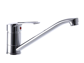 Змішувач для кухні CHAMPION HANSBERG 555 LONG латунь хром (CH0176) картридж/гайка