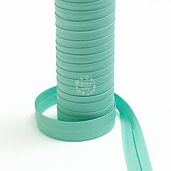 Коса бейка з бавовни м'ятного кольору (ширина 18 мм)