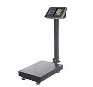 Торгові підлогові ваги Wimpex 50 см х 40 см на 350 кг акумуляторні з платформою Сірий