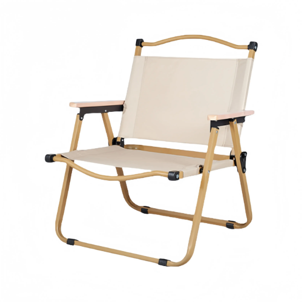 Крісло для кемпінгу LEOBRO Бежеве Середнє (CH-S04-M)