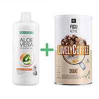 Набір Питний гель Aloe Vera Персик + Коктейль зі смаком Кави