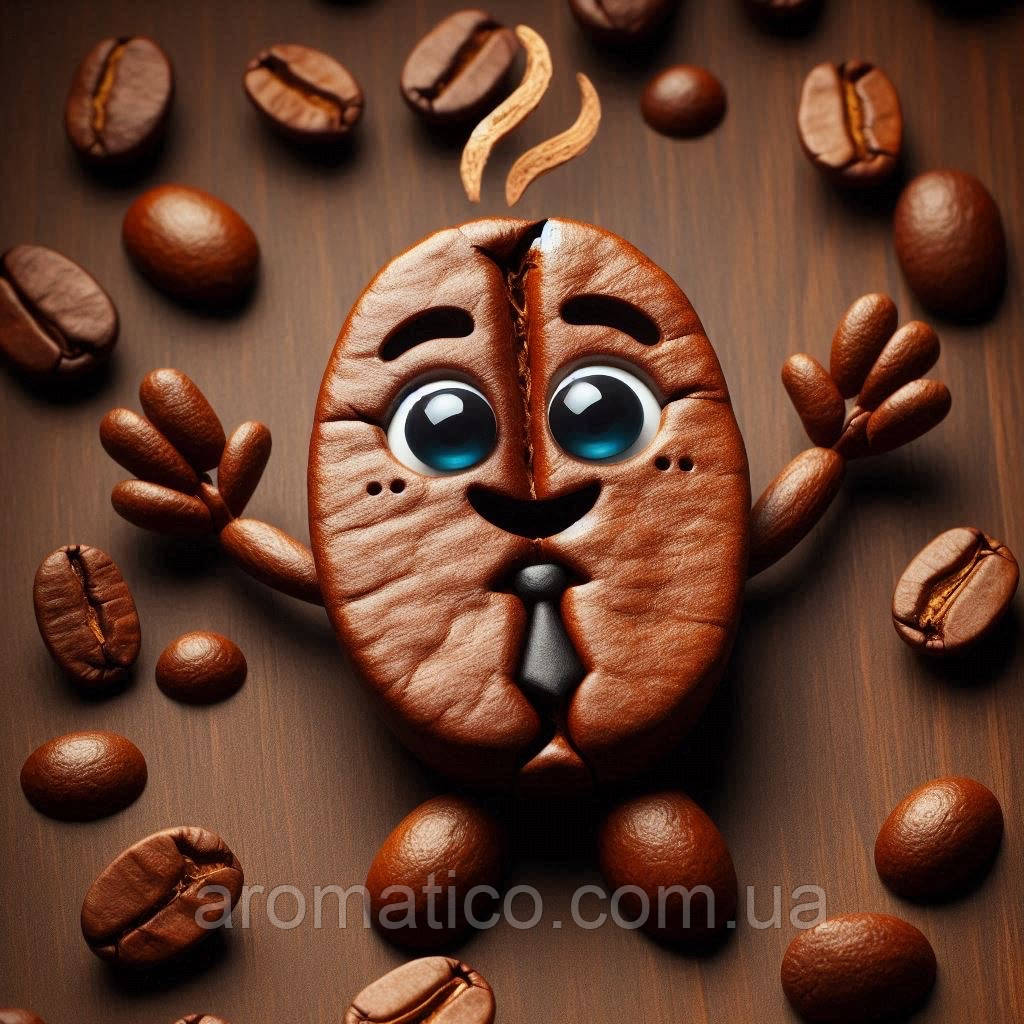 Кава  Decaffeinato 100% Арабіка у зернах 0.5 кг (без кофеїну)