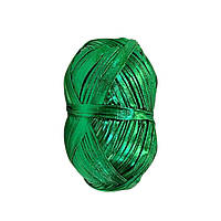 Пряжа трикотажна металік колір Зелений 100 грам 25 м