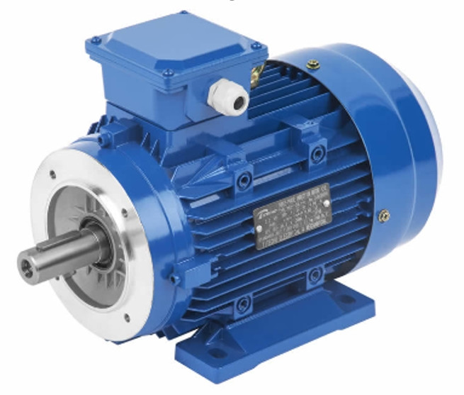 Електродвигун трифазний 2,2 кВт, 1500 об/хв, 220/380 В, лапи/фланець B34