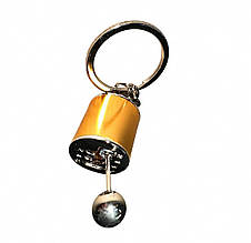 Брелок автомобільний для ключів Коробка передач, Брелок для ключів авто металевий КПП Золото