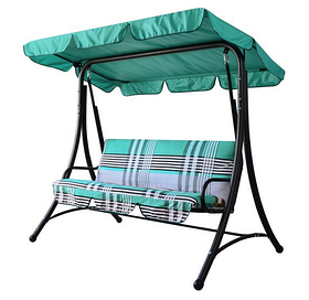 Садова гойдалка Келлі Vitan з тентом сидіння зеленувато-сіра карта