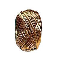 Пряжа трикотажна металік колір Золотисто-рожева 100 грам 25 м