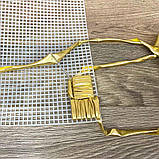 Пряжа трикотажна металік колір Золото 100 грам 25 м, фото 6