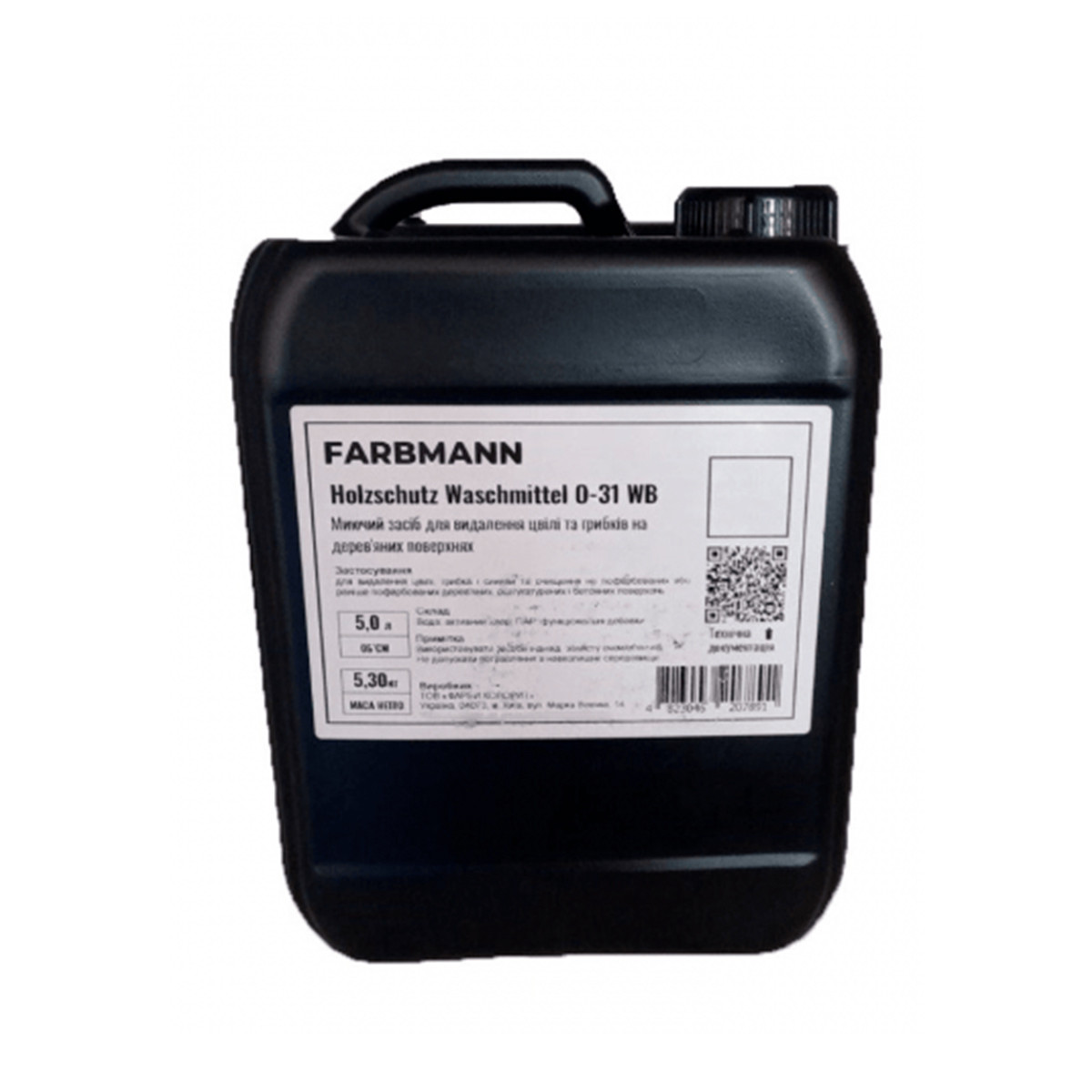 Засіб від плісняви та грибків Farbmann Holzschutz Waschmittel 0-31 WB 2л