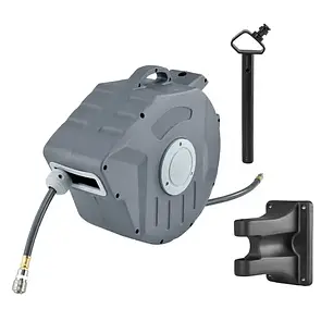 Автоматична садова котушка зі шлангом для поливання 1/2" 20 м Powermat PM-ABNW-20M