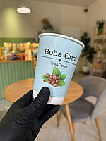 Брендовані паперові стакани 420 мл | Преміум двошарові з ламінацією для кави та чаю 1000