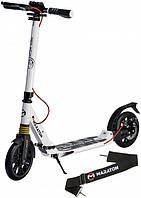 Самокат Maraton GMC до 120 кг підлітковий від 10 років зі складаною конструкцією амортизацією і ременем для перенесення