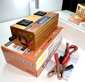 Перетворювач напруги з 12V/24 V 220 V 4000 W LCD SMART (EY4000W)