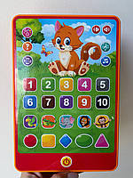 Планшет SK 0016 розмір 20,5-14см, навчальний, музика, звук (українська), 2 кольори, на батарейці, в коробці, 19-25-2,5см, фото 4