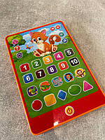 Планшет SK 0016 розмір 20,5-14см, навчальний, музика, звук (українська), 2 кольори, на батарейці, в коробці, 19-25-2,5см, фото 5