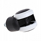 Колеса для офісних крісел нейлонові прогумовані ролики для крісла комплект 5 шт Бонро чорно-біле, фото 4