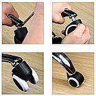 Колеса для офісних крісел нейлонові прогумовані ролики для крісла комплект 5 шт Бонро чорно-біле, фото 9