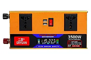 Перетворювач напруги з 12V/24 V 220 V 3500 W LCD SMART (EY3500W)