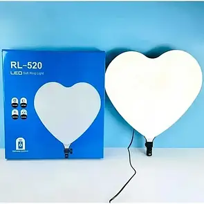 Кільцева світлодіодна Led Лампа/Світильник Серце RL-520 (40*42 cm)