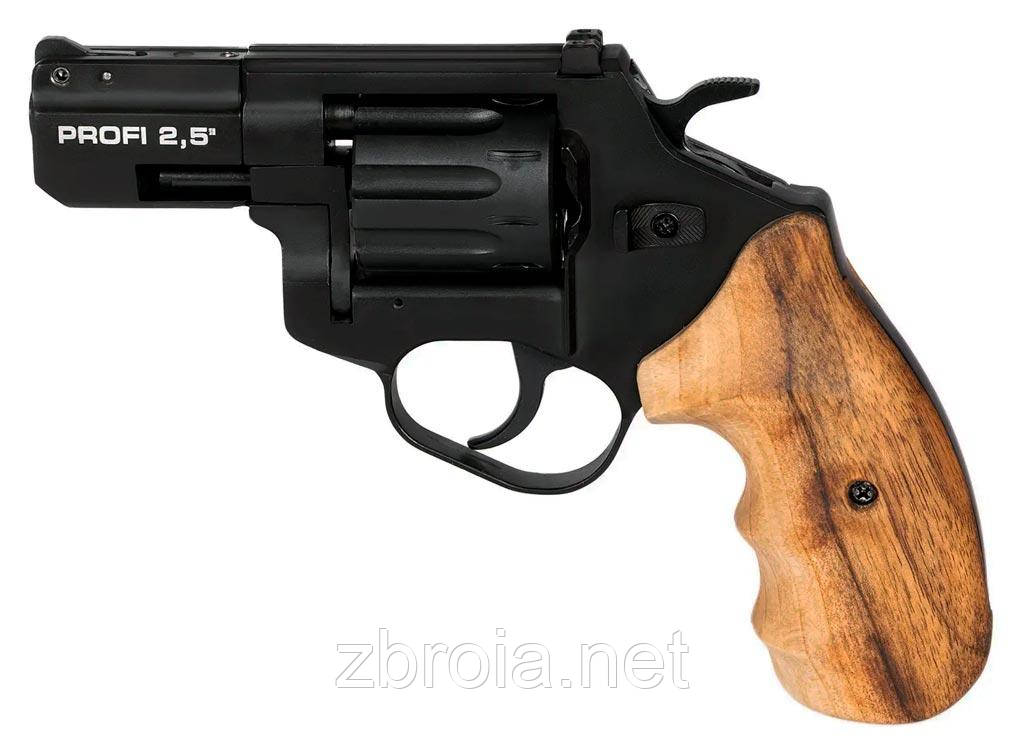 Револьвер флобера ZBROIA PROFI-2.5" (чорний/ дерево)