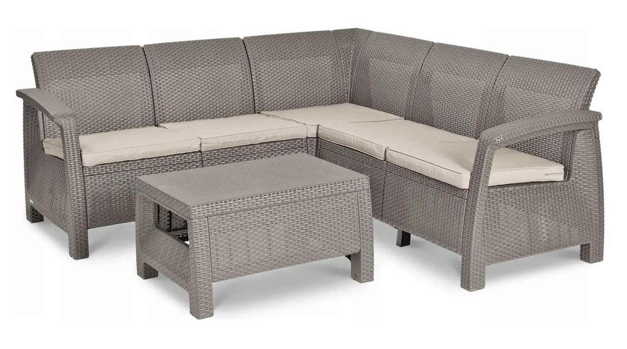 Набір меблів, Bahamas Relax, коричневий - сіро-бежевий УЦІНКА