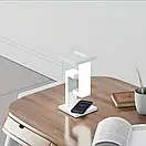 Настільна лампа SHS 2238 світлодіодна з 2*USB і бездротовою зарядкою 10W, фото 4