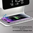 Будильник Holdmay KP-626 з бездротовим заряджанням LED, фото 4