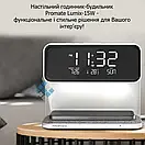 Будильник Holdmay KP-626 з бездротовим заряджанням LED, фото 7