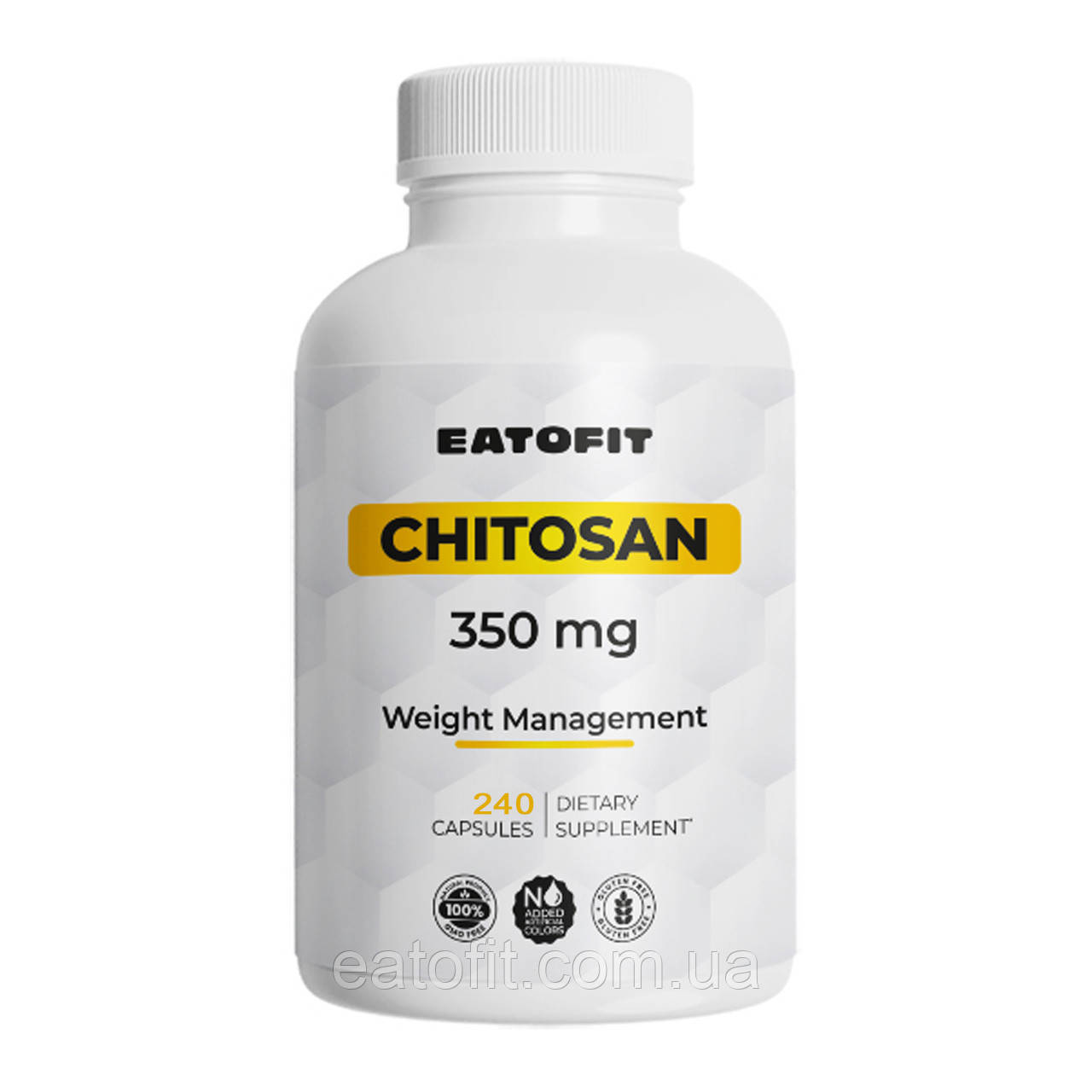Хітозан для схуднення (Chitosan) 350 мг 240 капсул ETF-91661x2