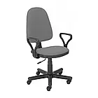 Комфортне офісне крісло з м'якою оббивкою, регулювання висоти механізмом CPT, висота 116 см, синє, фото 4