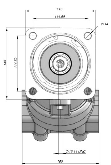 размеры гидромотора SAE C-21T FEYZ 80 BD размеры гидромотора SAE C-21T FEYZ 80 BD