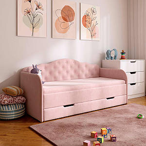 Дитяче м'яке ліжко Melisa 90х190 см з матрацом та шухлядою ТМ Viorina Deko