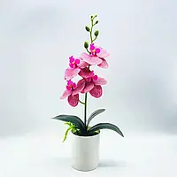 Штучна квітка орхідеї для декору, 37 см