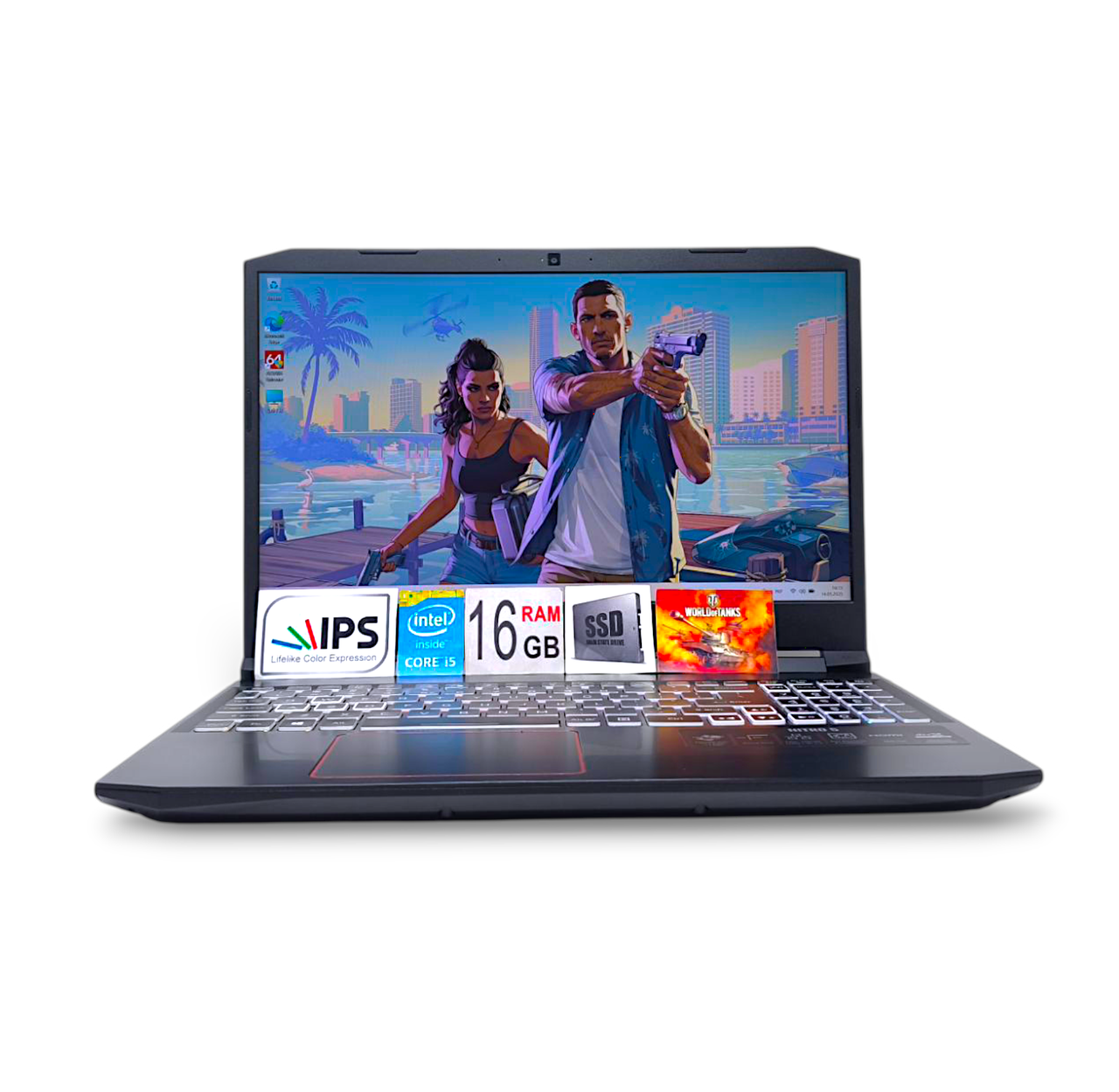 Ноутбук Acer Nitro 5 15.6 FHD 144Hz i5-10300H Ram 16Gb SSD512GB Nvidia RTX2060 6GB