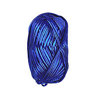Пряжа трикотажна металік колір Синій 100 грам 25 м