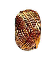 Пряжа трикотажна металік колір Коричневий 100 грам 25 м