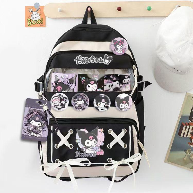 Рюкзак Hello Kitty Kuromi міський шкільний спортивний корейський для дітей Куромі, фото 1
