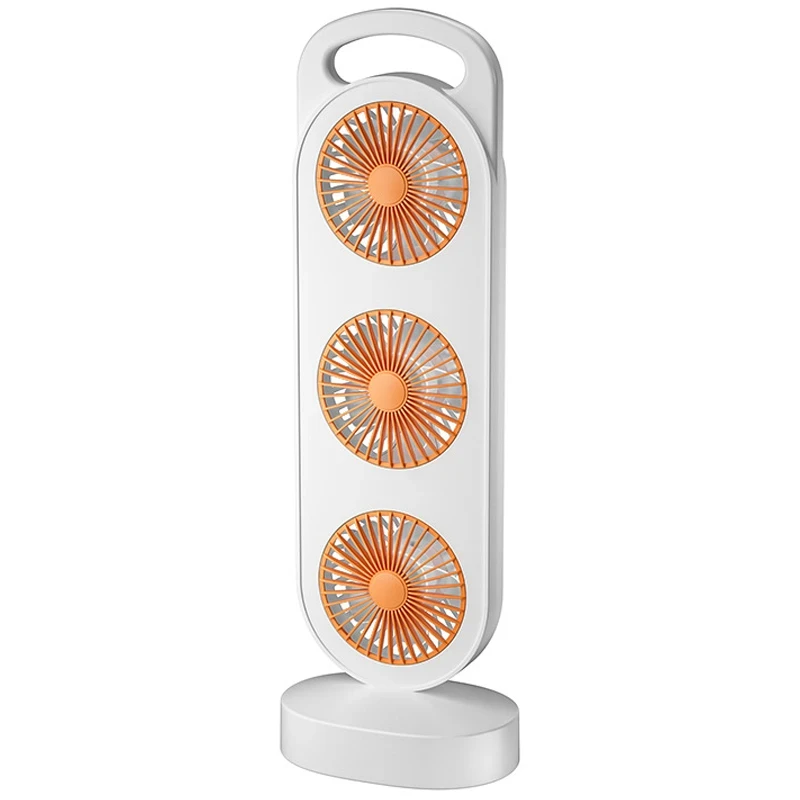 Акумуляторний портативний міні вентилятор потрійний USB Three head fan And LY-856 Jw