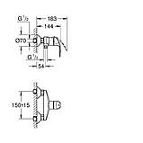 Змішувач для душу одноважільний 33555002 Grohe Eurosmart, фото 4