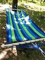 Садовий гамак гойдалка підвісний на дерево 200х150 мексиканський гамак на 200кг для дітей і дорослих