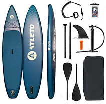 Сапборд дошка надувна для плавання Atleto 320 см лагуна + сидіння, фото 2