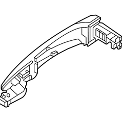 Ручка зовнішня двері передня ліва / права Black Pearl Nissan Ariya (22-) 80640-5MP6A