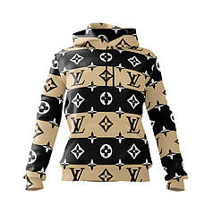 Худі жіноче з принтом «Луї Віттон. Королівський патерн. Louis Vuitton. Royal pattern»