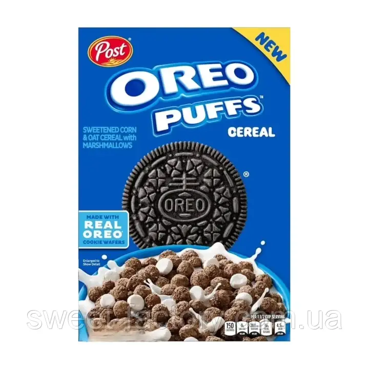 Сухі сніданки Post Oreo Puffs Cereal 467g