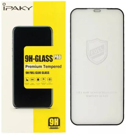 Захисне скло iPhone 12 Pro Max (6.7) black frame iPaky