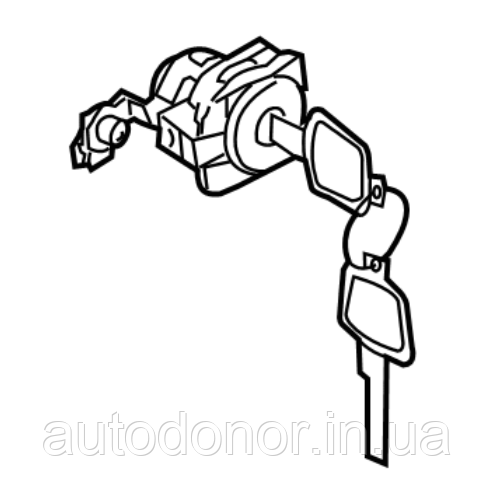 Замок / лічинка та ключ двері передньої лівої Nissan Ariya (22-) 99810-5MP1A
