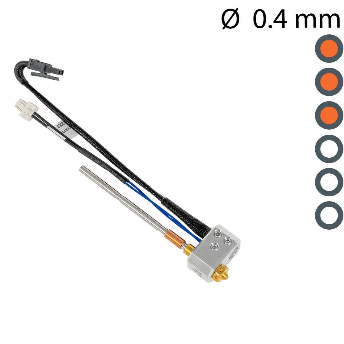 Хотенд Prusa Nextruder Hotend brass - 0.40mm для 3D-принтера XL/ MK3.9/ MK4/ MK4S/ CORE One (оригінал, 13991)