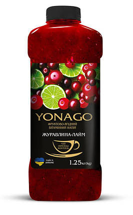 Концентрат напитка жидкий Чай Клюква–Лайм YONAGO, 50 г, фото 2