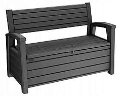 Лава-скриня для зберігання Hudson Storage Bench 227 л антрацит